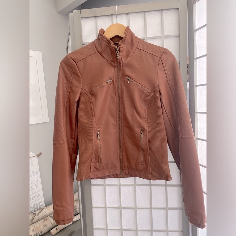 Faux Leather Jacket